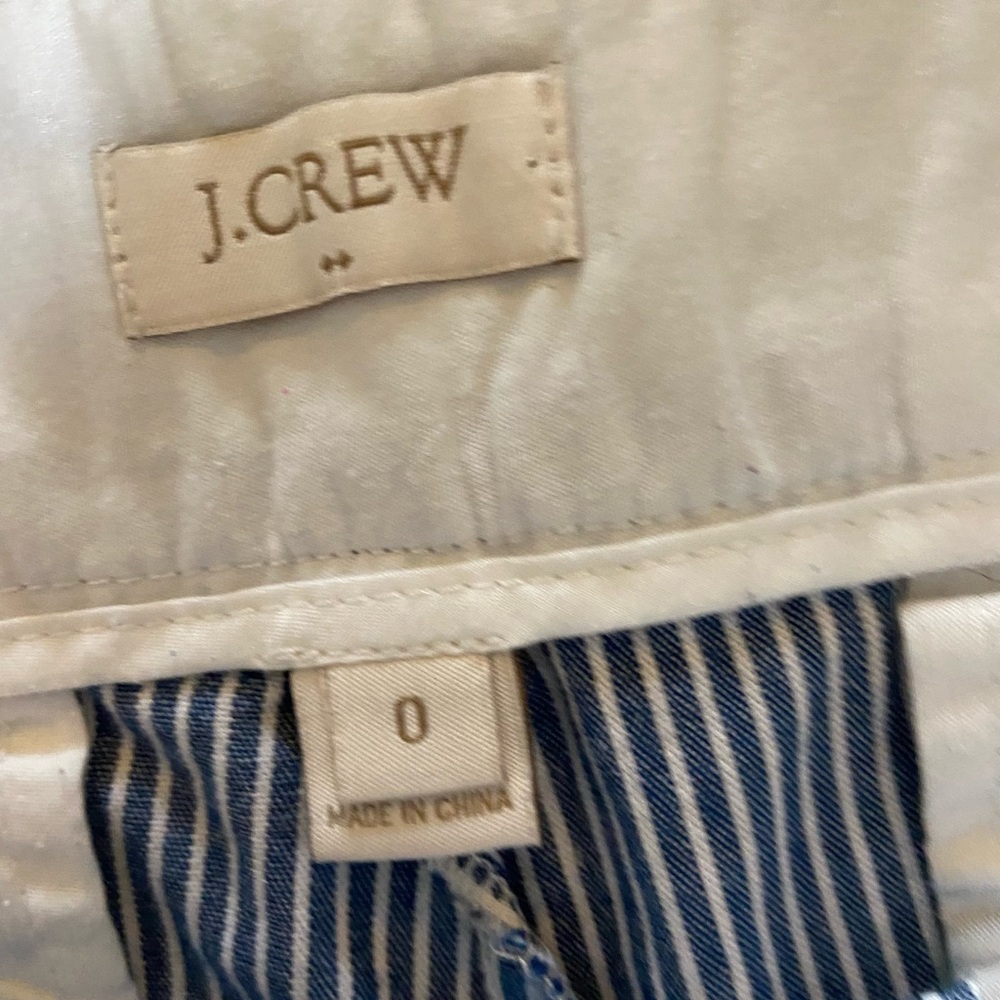 J.Crew factory white chinos broken in  100 percent cotton size O - Picture 7 of 8